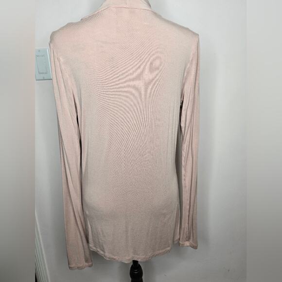 CAbi Womens Rose Pink Long Sleeve with Cowl Neckline Medium - Picture 4 of 6